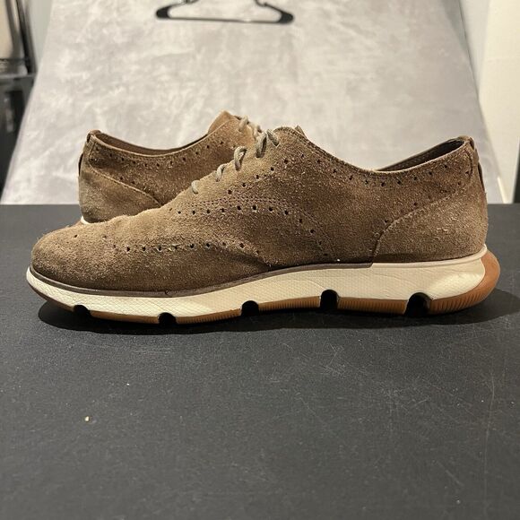 Cole Haan 4.Zerogrand Litewing Oxford Mens 11.5 Brown C35533 Suede Casual Dress